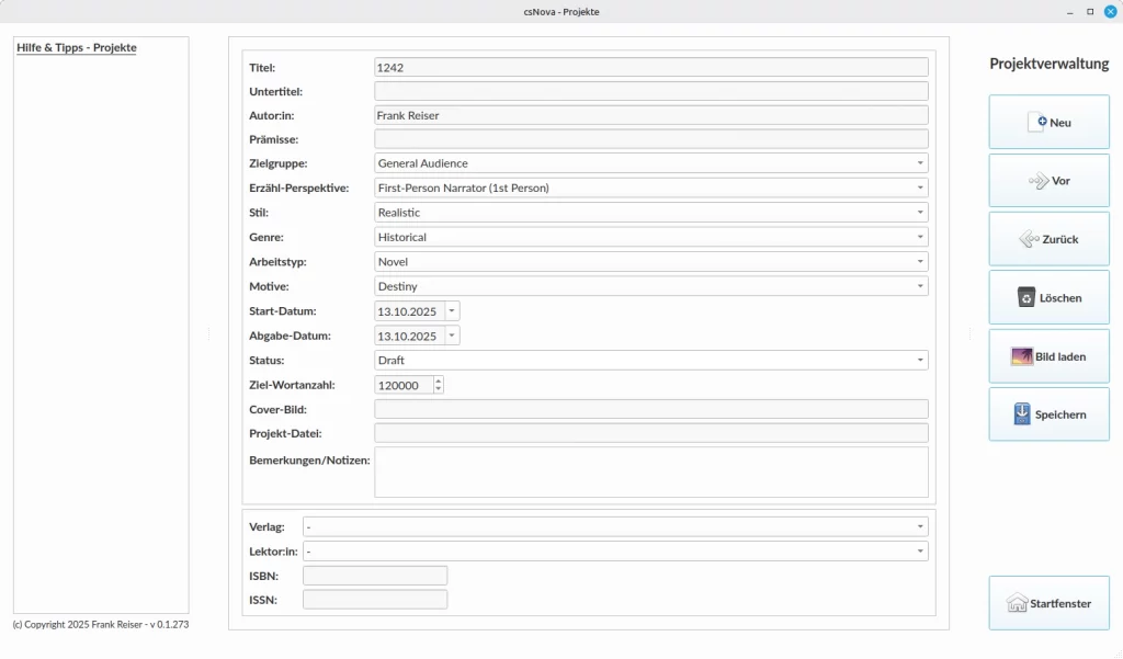 CSNova - Projektverwaltung