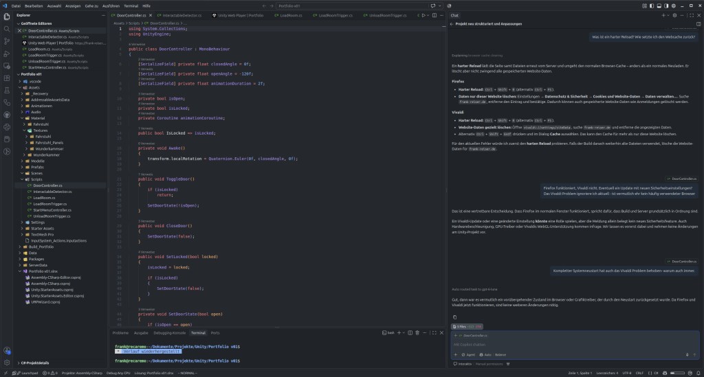Projekt in Visual Studio Code